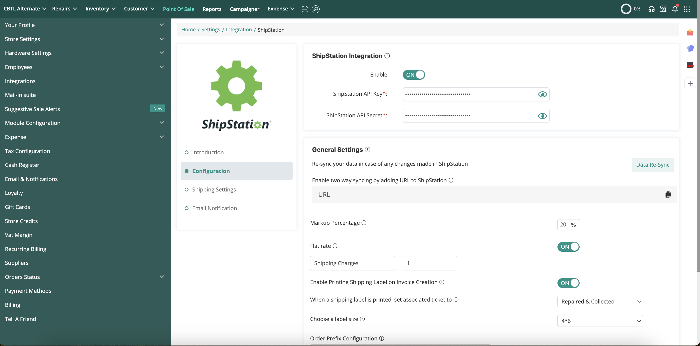 Shipstation Integration